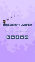 Pixel block Jumper minecraft poster