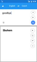 Tchèque anglais Traduire capture d'écran 1