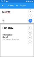 Espagnol Anglais Traduire capture d'écran 3