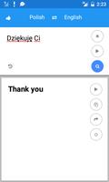 Polonais anglais Traduire capture d'écran 2