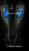 Dark Cat Lockscreen Password poster