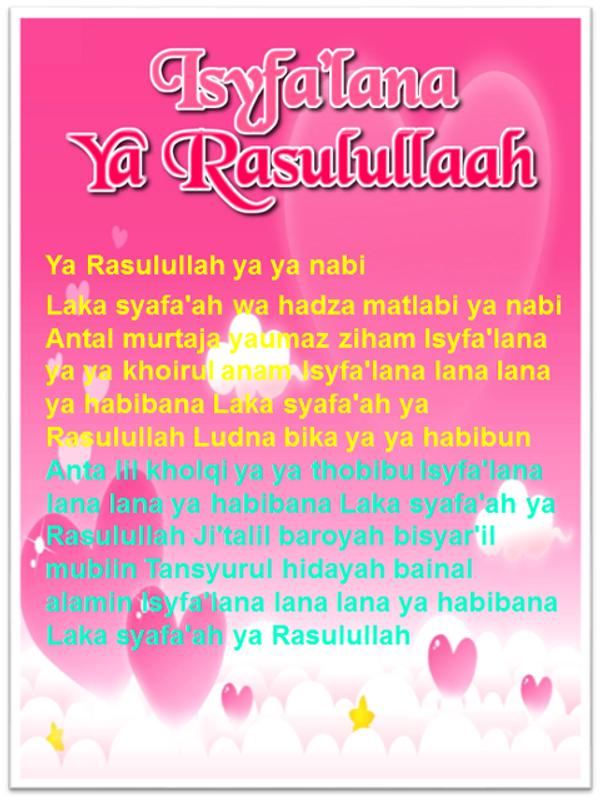 Lirik Lagu Isyfa Lana
