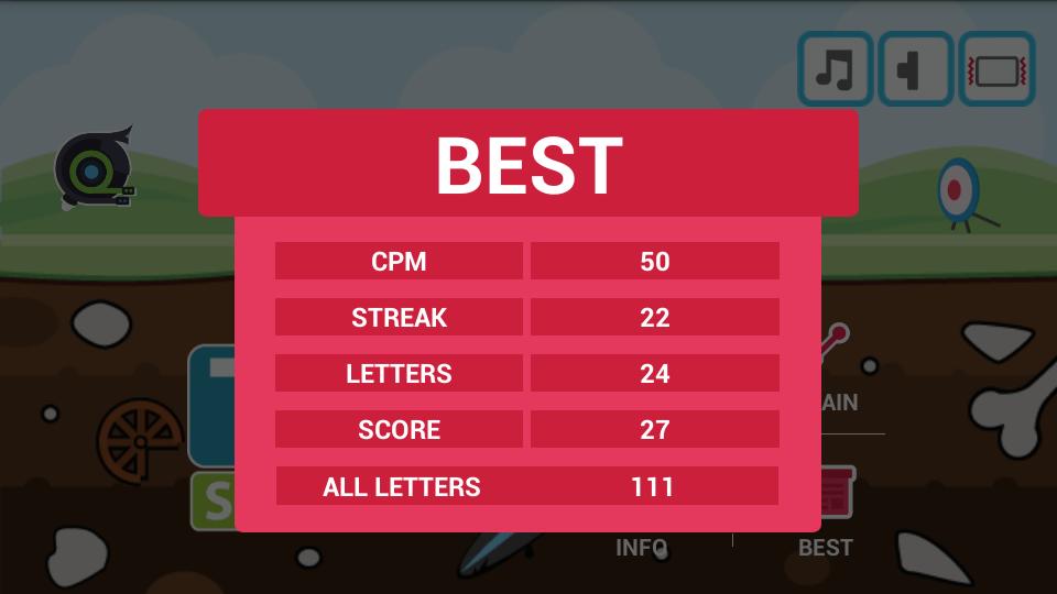 Type Speed. Type fast game. Test game. Детские игры тест