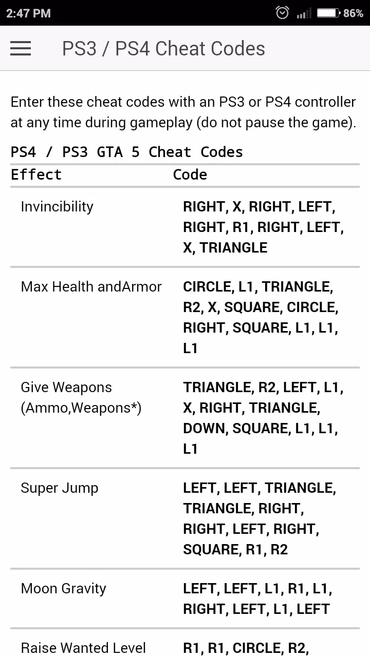 GTA 5 Cheats PC - Cheat Codes, PDF, Cheating In Video Games