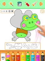 پوستر Coloring book puzzle pages