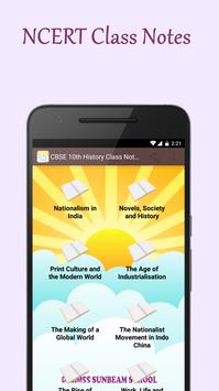 CBSE 10th History Class Notes poster