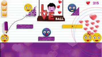 Love Ball - Physics Puzzle capture d'écran 1