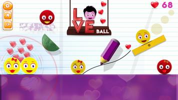 Love Ball - Physics Puzzle capture d'écran 2
