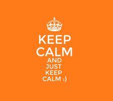 Funny Keep calm poster
