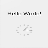 Clock Hello World! icône
