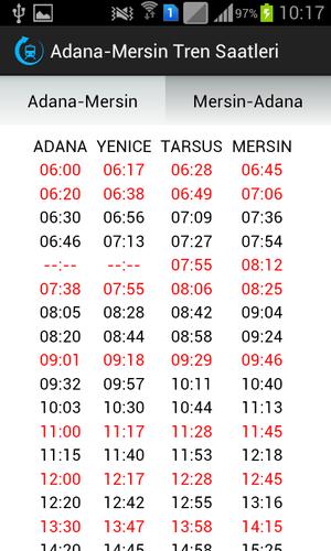Adana Mersin Tren Saatleri For Android Apk Download