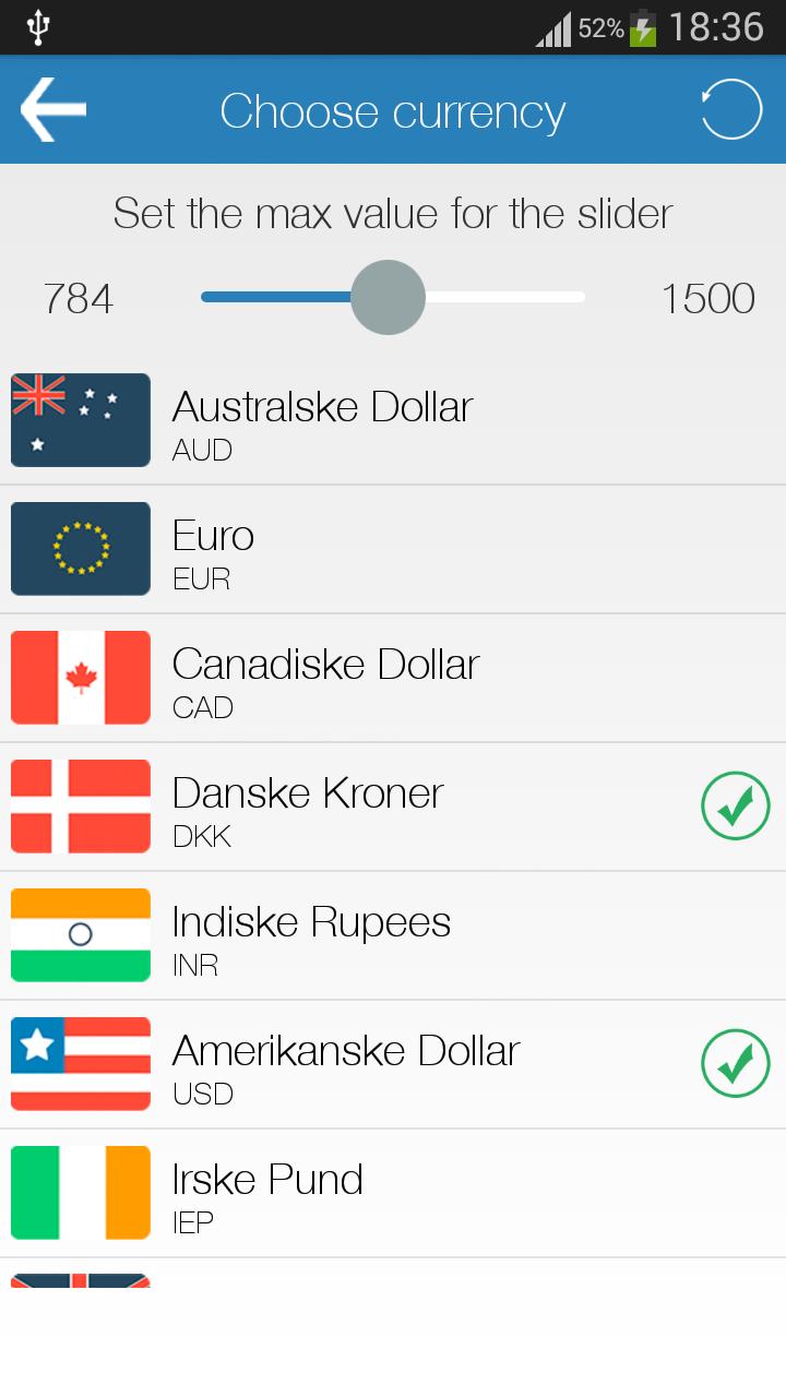 Valuta Omregning for Android - APK Download