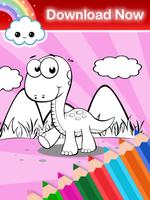 Coloring Game for my-dinosaurs-poster