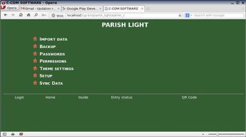 Parish Light -Parish database Ekran Görüntüsü 1