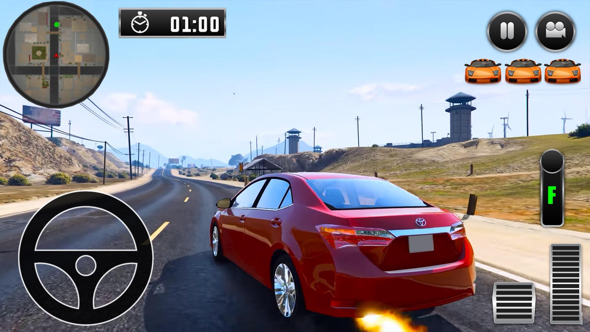 City Car Driving Toyota Game Download - All Red Mania