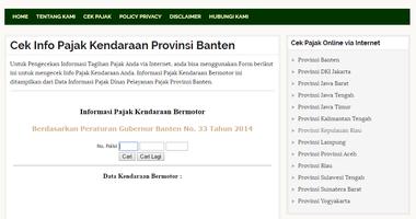 Cek Info Pajak Online capture d'écran 1