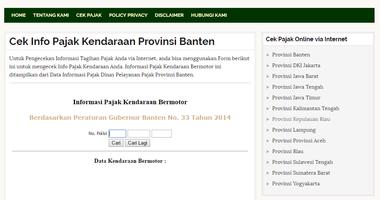 Cek Info Pajak Online screenshot 1