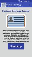 Business Card App Affiche