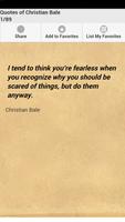 Quotes of Christian Bale ポスター