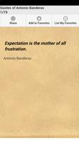 Quotes of Antonio Banderas Affiche