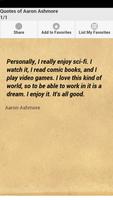 Quotes of Aaron Ashmore Affiche