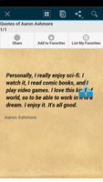 Quotes of Aaron Ashmore скриншот 1