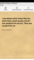 Quotes of Aaron Johnson poster