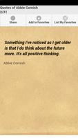 Quotes of Abbie Cornish تصوير الشاشة 1