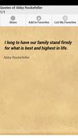 Quotes of Abby Rockefeller Affiche