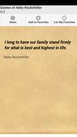 پوستر Quotes of Abby Rockefeller