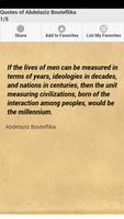 Quotes of Abdelaziz Bouteflika poster