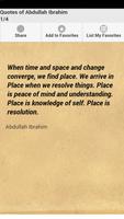 Quotes of Abdullah Ibrahim Affiche