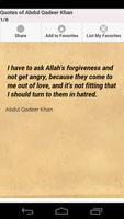 Quotes of Abdul Qadeer Khan 포스터
