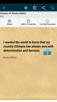 1 Schermata Quotes of Abebe Bikila