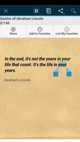 Quotes of Abraham Lincoln screenshot 1