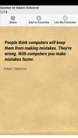 Quotes of Adam Osborne Affiche