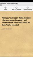 Quotes of Adam Sadowsky 포스터