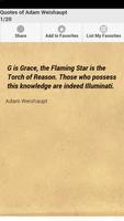 Quotes of Adam Weishaupt Poster