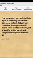 Quotes of Adam West 海報