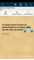 Quotes of Adam West capture d'écran 1