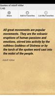 Quotes of Adolf Hitler poster