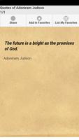 Quotes of Adoniram Judson poster