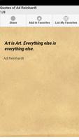 پوستر Quotes of Ad Reinhardt