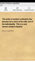 Quotes of Aharon Appelfeld Affiche