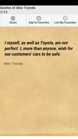 Poster Quotes of Akio Toyoda