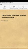 Quotes of Alan Bullock Plakat