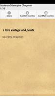 Quotes of Georgina Chapman Affiche