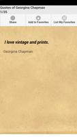 Quotes of Georgina Chapman Poster