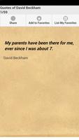 Quotes of David Beckham 海报