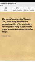 Quotes of Deborah Cox تصوير الشاشة 1